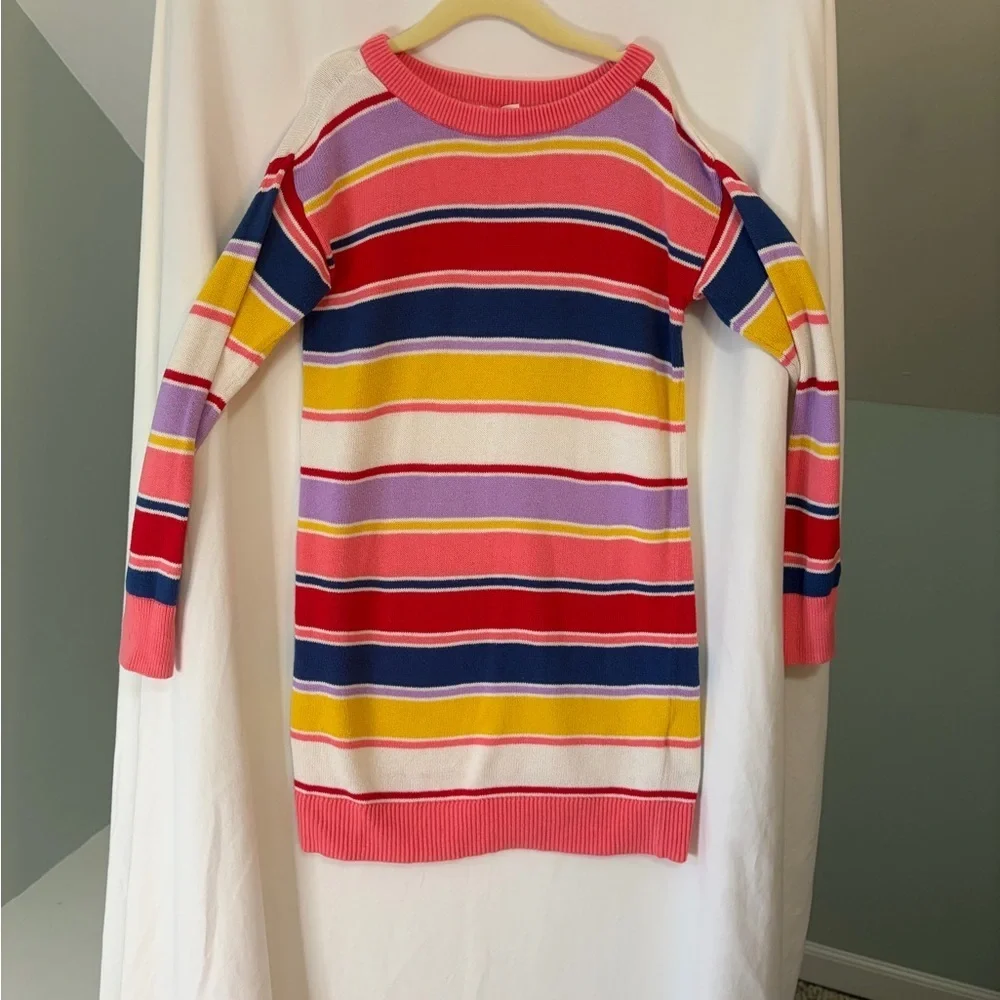 NWOT GAP Kids Multicolor Striped Sweater Dress size 6/7